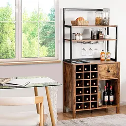 Стелаж винний Costway Vinoteca кухонна шафа в стилі Loft - мініатюра 4