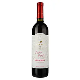 Вино Askaneli Saperavi Muscat, красное, полусладкое, 0,75 л