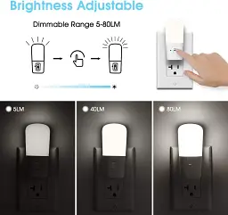 Нічний світильник LOHAS з регульованою яскравістю, світлодіодний нічник, що підключається від заходу до світанку, денне світло - мініатюра 2