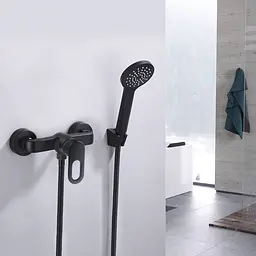 Змішувач для душу Lidz Latwa 010 (з душовим гарнітуром) (k40) LDLAT010BLA45421 Black - мініатюра 6