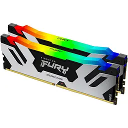 Модуль пам'яті Kingston Fury DDR5 32GB (2x16) 6400MHz Renegade Silver RGB (KF564C32RSAK2-32)