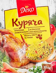 Приправа Деко куряча універсальна в гранулах 70 г (719260) - мініатюра 5