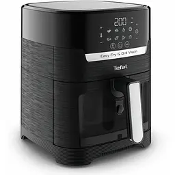 Мультипіч Tefal Easy Fry&Grill Vision Window 1550 Вт чорна (EY506810) - мініатюра 2