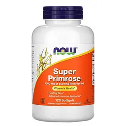 Примула вечірня Evening Primrose Oil 1300 mg 120 Softgels NOW vit0005095