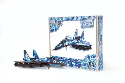 Конструктор Арт-00654 "Миг 29" дерев'яний, 94 подітий. нар. 34x23см PuzzleOk