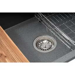 Мийка кухонна GRANADO Optimal Artes grafito (+ змішувач Badalona LUX inox + дозатор Redondo inox + коши (ksg1209) - мініатюра 4