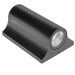 Підсвітка Brille LED фасадна IP65 AL-231/2х3W NW COB BK