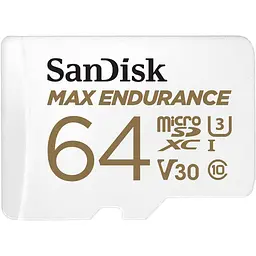 Карта пам'яті Sandisk i 64GB microSDXC C10 UHS-I U3 V30 Max Endurance (SDSQQVR-064G-GN6IA)