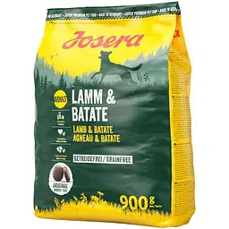 Сухий корм для собак Josera Lamm & Batate, з ягнятком і бататом, 900 г