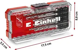Набір свердел по металу HSS 2-6.5мм кейс 10шт Einhell hoz0013356 - мініатюра 6