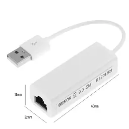 Мережевий адаптер перехідник Pix-Link USB LAN RD9700 мережева карта White (16156) - мініатюра 2