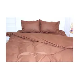 Постільна білизна MirSon King Size Бязь Premium Mocco (11-2107+19-1217) 220х240 (2200001172302) - мініатюра 3