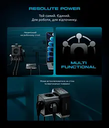 Мережевий зарядний пристрій ArmorStandart Resolute Power ARP- 544 100W GaN 2m Black (ARM73177) - мініатюра 8