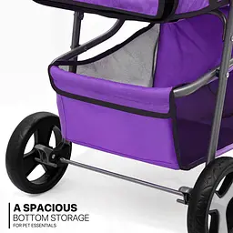 Коляска для котів та собак Bestopet Люпосанчик BS-RL-16 Purple - мініатюра 7