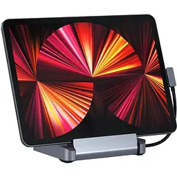 Підставка для ноутбука Satechi Aluminum Stand Hub Space Gray for iPad Pro (ST-TCSHIPM) - мініатюра 5
