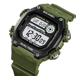 Чоловічий наручний годинник 2126AG Army Green Skmei acs0030252 - мініатюра 3