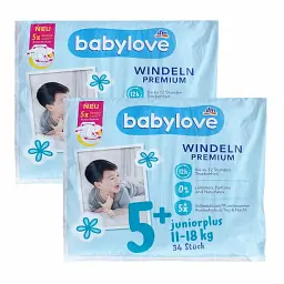 Підгузки Babylove Premium 5+ Junior plus (11-18 ) кг 68 шт