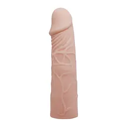 Насадка на член Baile Penis Sleeve Flesh 6, +3 см (тілесний) - мініатюра 5