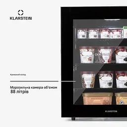 Вітрина морозильна Klarstein IceAge 88 (10036066) - мініатюра 2