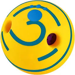 Іграшка-м'яч для собак Dog Giggle Ball Toy, Large Жовтий з синім