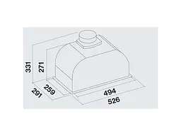 Витяжка вбудована Falmec GRUPPO INCASSO PLUS 50 (800) (CGIW50.E26P2EUI490F) - мініатюра 7