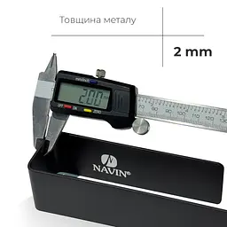 Тримач для рушників Navin 230 мм, чорний матовий 12-228053-3680, Чорний матовий - мініатюра 3