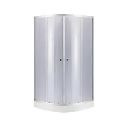Душова кабіна Lidz Latwa SC80x80.SAT.LOW.GR, скло тон. 4 мм + Lidz Душовий піддон Kapielka ST80x80x15, Універсальна, тонований