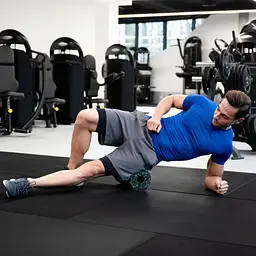 Масажний ролик Gymtek для йоги та фітнесу EPP 30*15см чорно-зелений - мініатюра 2