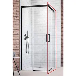 Душові двері Radaway Idea Black KDD 90x200,5 скло прозоре, права (387060-54-01R)