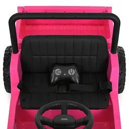 Дитячий електричний джип Bambi Toyota 12V одномісний до 50 кг Рожевий (DE-169-E-909) - мініатюра 10