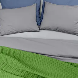Плед-покривало Cosas Lime Greek Waffle вафельний 110х140 см лайм (Blanket_51Lime_GreekWaffle_110x140) - мініатюра 2