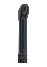 Вібратор Royal Gems Jewel Gunmetal 12 см (чорний) - мініатюра 3