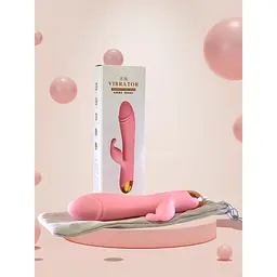 Вібратор Passion подвійний з обертанням рожевий (4821002029563) - мініатюра 5