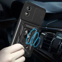 Панель BeCover Military для Motorola Moto E13 Black (709101) - мініатюра 4