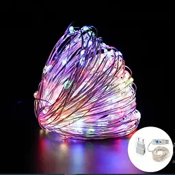 Світлодіодна гірлянда нитка 8 режимів крапля роси 20 м 200led від USB від ПАВЕРБАНКА RGB-спід + БЛОК