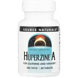 Гуперзин А Source Naturals Huperzine A 200 мкг 60 таблеток