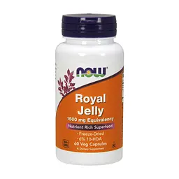 Травы Now Foods Маточное Молочко 1500 мг, Royal Jelly, 60 гелевых капсул (NOW-02565)