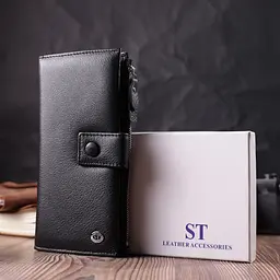 Жіночий шкіряний гаманець ST Leather 9,5х19х2,5 см acs0028466 - мініатюра 9