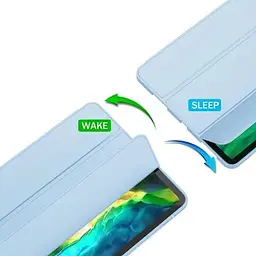 Чохол-книжка BeCover Tri Fold Soft TPU з кріпленням Apple Pencil для Apple iPad Air 4/5 2020/2022 10.9" Light Blue (711108) - мініатюра 9