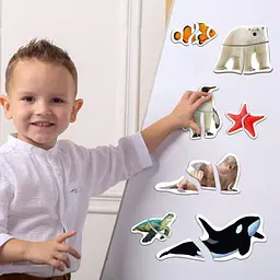 Набір магнітних пазлів Magdum Magnets puzzle for baby Оcean and Sea (ML4031-35 EN) - мініатюра 6