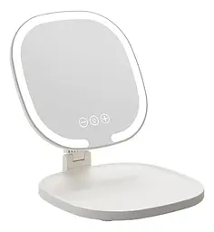 Дзеркало з LED-підсвічуванням овальне складане