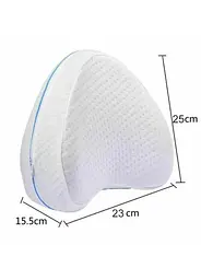 Ортопедична подушка для ніг Contour Leg Pillow з ефектом пам'яті під коліна та стегна 23х23х14,5 см - мініатюра 7