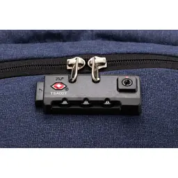 Рюкзак шкільний Optima 18.5" USB Anti-Theft унісекс 0.7 кг 16-25 л Синій (O96917-02) - мініатюра 7
