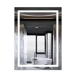 Дзеркало Mixxus Premium FLASH MR21-70x90 (LED Touch, Anti-fog, годинник) (MP6618) - мініатюра 1