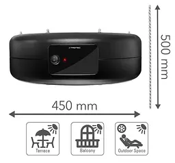 Обігрівач інфрачервоний Trotec IR 1550 SC 1500W + LED Black (1410003812) - мініатюра 10