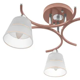 Люстра стельова Brille в спальню E27 60W BR (LK-609C/3) - мініатюра 3