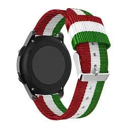Тканинний ремінець Watchbands Cloth для Samsung Galaxy 3 45mm - червоно-зелений (WB007CLOTHREDGREEN345) - мініатюра 3