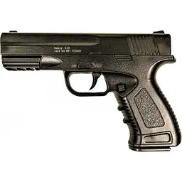 Страйкбольний пістолет Galaxy Glock, метал, чорний, вага 560 г, G39