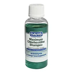 Шампунь Davis Maximum Chlorhexidine Девіс для лікування шкіри у собак і котів (хлоргексидин 4%), 50 мл (CH4SR50)