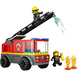 Конструктор LEGO City Пожежна машина з драбиною 82 деталі (60463) - мініатюра 3